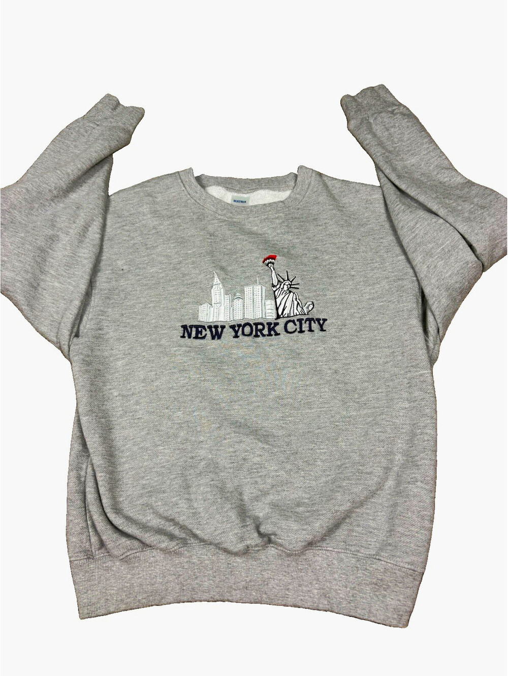 Vintage New York City Embroidered Sweatshirt Twin Towers Women's/Men's S